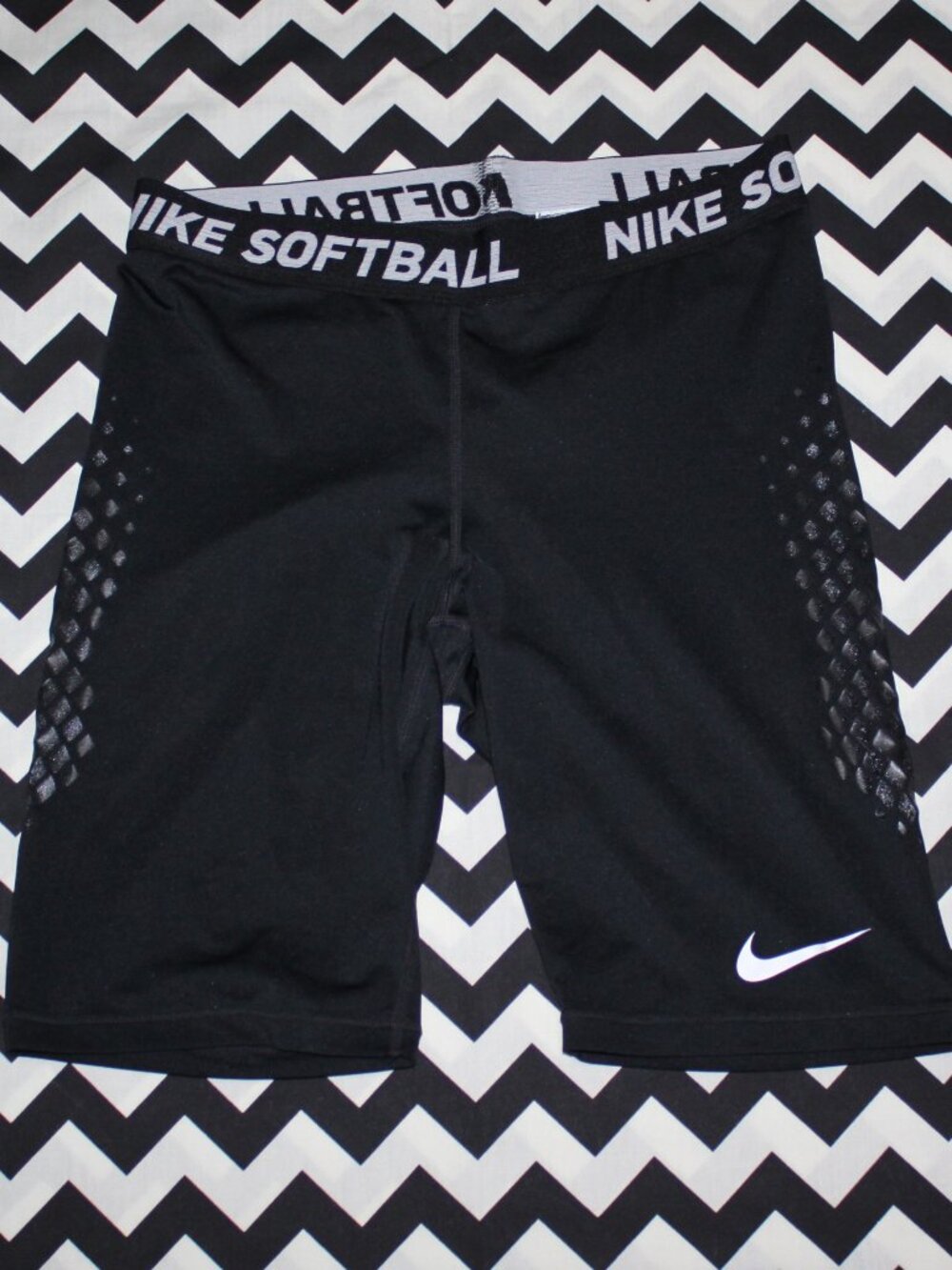 Nike Women's Dri-FIT Black Softball Sliding Shorts - Size Medium